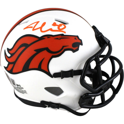 Jonathon Cooper Autographed Denver Broncos Lunar Mini Helmet Beckett WIT 52837