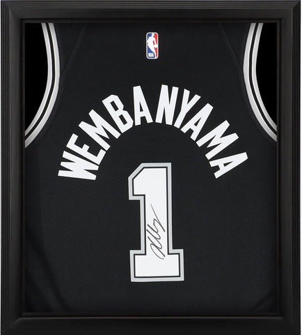 Victor Wembanyama San Antonio Spurs Signed FRMD Nike Black Icon Swingman Jersey