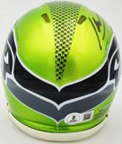 KENNETH WALKER III AUTOGRAPHED SEAHAWKS FLASH GREEN MINI HELMET BECKETT 235707