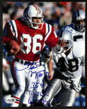 Stanley Morgan Signed/Inscribed 8x10 Photo New England Patriots JSA 202003