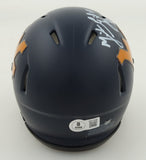 Mike Vanderjagt Signed West Virginia Mountaineers Inscribed Mini Helmet /Beckett