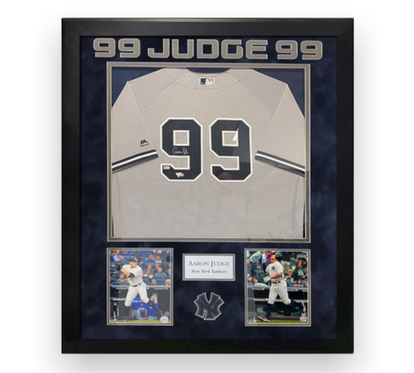 Aaron Judge Signed Autographed Jersey Framed to 32x40 Fanatics