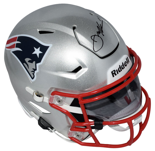 JULIAN EDELMAN AUTOGRAPHED NEW ENGLAND PATRIOTS SPEEDFLEX MIDI HELMET JSA