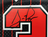 BULLS SCOTTIE PIPPEN AUTOGRAPHED BLACK AUTHENTIC M&N JERSEY XL BECKETT 210848