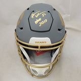 BRIAN URLACHER SIGNED CHICAGO BEARS F/S SLATE SPEEDFLEX AUTHENTIC HELMET BECKETT