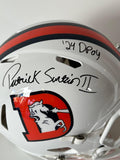 Patrick Surtain II Autographed/Inscribed "24DPOY" Snowcapped Pro Helmet BAS COA