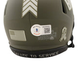 Jeremiah Owusu-Koramoah Signed Cleveland Browns Salute Mini Helmet BAS 38727