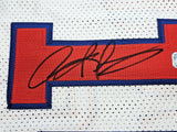 DETROIT PISTONS DENNIS RODMAN AUTOGRAPHED SIGNED WHITE JERSEY JSA STOCK #215731