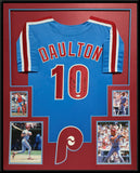 FRAMED PHILADELPHIA PHILLIES DARREN DAULTON AUTOGRAPHED SIGNED JERSEY JSA COA