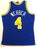 Warriors Chris Webber Autographed 1993-94 Mitchell & Ness Jersey Beckett