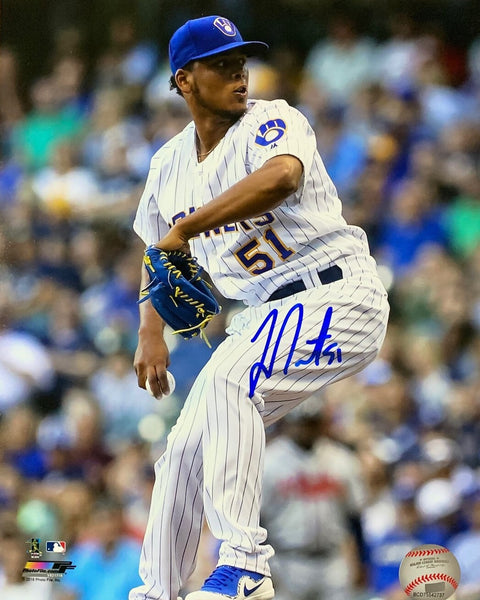Brewers All Star Pitcher FREDDY PERALTA Signed 8x10 Photo #5 AUTO -
