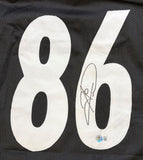 Hines Ward Pittsburgh Signed Black Football Jersey BAS