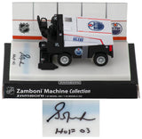 Grant Fuhr Signed Edmonton Oilers NHL Mini Zamboni w/HOF'03 - (SCHWARTZ COA)