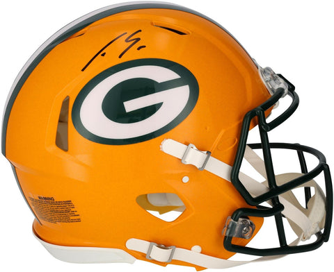 Luke Musgrave Green Bay Packers Signed Riddell Speed Authentic Helmet
