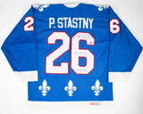 Peter Stastny Signed Quebec Nordiques CCM Jersey "ROY 81 & HOF 1998" (JSA COA)