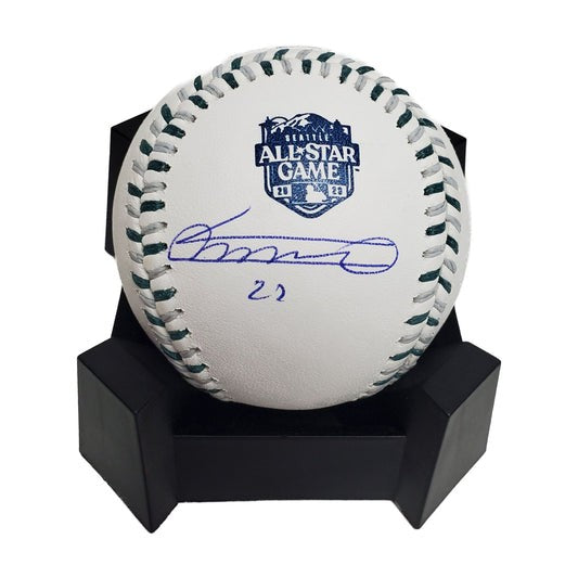 Vladimir Guerrero Signed 2023 MLB All-Star Game Baseball w/ #27 Inscription -COA