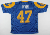 LeRoy Irvin Signed Rams Jersey (JSA) Los Angeles Defensive Back 1980–1989