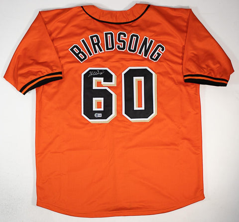 Hayden Birdsong Signed San Francisco Giants Jersey /Beckett/ 2025 Rookie Pitcher