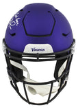 Vikings Randy Moss "SCH" Signed Speed Flex Full Size Helmet BAS Witnessed