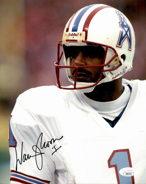 Warren Moon HOF Houston Oilers Signed/Autographed 8x10 Photo JSA 162155
