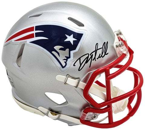DANNY AMENDOLA AUTOGRAPHED PATRIOTS SILVER MINI HELMET BECKETT WITNESS 221075