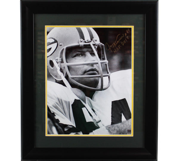 Jerry Kramer Signed Green Bay Packers Framed 16x20 Close Up Photo - "HOF 2018"