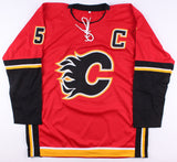 Mark Giordano Signed Flames Captain's Jersey (Beckett COA) All Star Defenseman