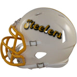 Jack Sawyer Autographed Pittsburgh Steelers Retro Mini Helmet Beckett WIT 56959