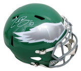 Zack Baun Signed/Auto Kelly Full Size Speed Replica Helmet Eagles Beckett 198922
