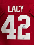 Alabama Ntl Champ EDDIE LACY Signed Custom Replica Crimson Tide Jersey AUTO