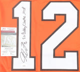 Simon Gagne Philadelphia Signed Orange Hockey Jersey 2x Bobby Clarke MVP JSA