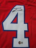 Stefon Diggs Signed Auto Buffalo Bills Red Custom Jersey Beckett COA WQ77122