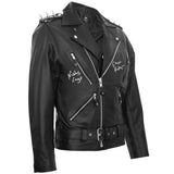 Nicolas Cage Autographed Ghost Rider Premium Leather Jacket with Inscription