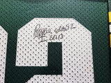 Packers Reggie White Autographed Framed Green Reebok Jersey Beckett #AB08885