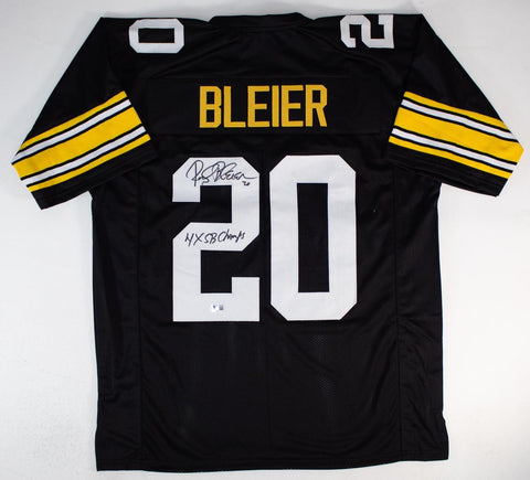 Rocky Bleier Signed Pittsburgh Steelers Jersey Inscribed "4xSB Champs" (Beckett)