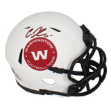 Curtis Samuel Autographed Washington Football Lunar Eclipse Mini Helmet Beckett