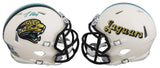 Jaguars Travis Hunter Signed Retro Speed Mini Helmet W/ Case BAS Witnessed