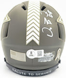 DEZ BRYANT AUTOGRAPHED COWBOYS SALUTE TO SERVICE MINI HELMET BECKETT 230223