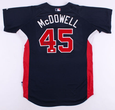 Roger McDowell Signed Atlanta Braves Majestic MLB Jersey (JSA COA)