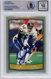 Ray Lewis Autographed/Signed 1999 Topps #137 Trading Card Beckett Slab 39220