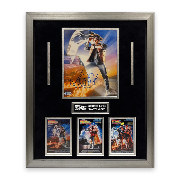 Michael J. Foxx Signed Autographed Photograph Collage Framed To 20x24 Beckett