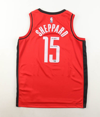 Reed Sheppard Signed Rockets Nike Authentic Jersey Insc "2024 #3 Pick"/ Fanatics