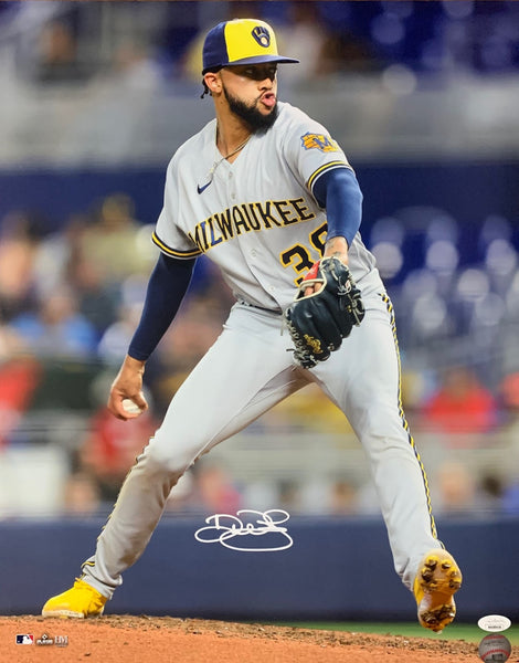 Brewers Pitcher DEVIN WILLIAMS Signed 16x20 Photo #13 AUTO - 2020 NL ROY - JSA