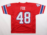 Tim Fox Signed New England Patriots Jersey (JSA) 1980 Pro Bowl Safety