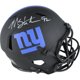 Michael Strahan Autographed New York Giants Eclipse Pro Helmet Beckett 49835