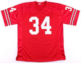 Carlos Hyde Signed Ohio State Buckeyes Red Home Jersey (JSA) 49ers Running Back