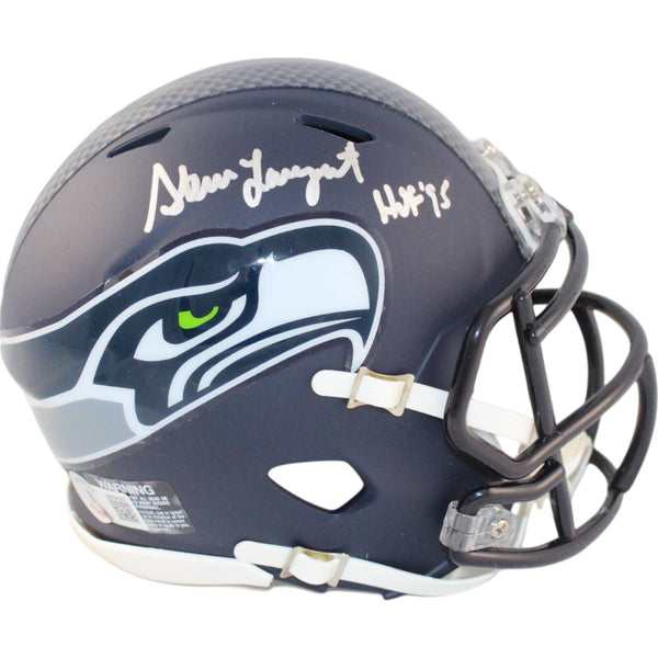 Steve Largent Signed Seattle Seahawks Mini Helmet HOF Beckett 44425