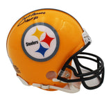 Joe Greene Signed Pittsburgh Steelers VSR4 NFL Mini Helmet - HOF 87 Insc