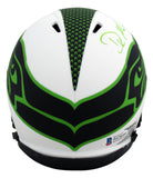 Seahawks DK Metcalf Authentic Signed Lunar Speed Mini Helmet BAS Witnessed