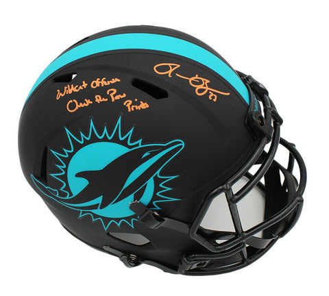 Ronnie Brown Signed Miami Dolphins Speed Full Size Eclipse Helmet w/ Inscription
